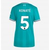 Liverpool Ibrahima Konate #5 Tredjedrakt Kvinner 2025-26 Kortermet